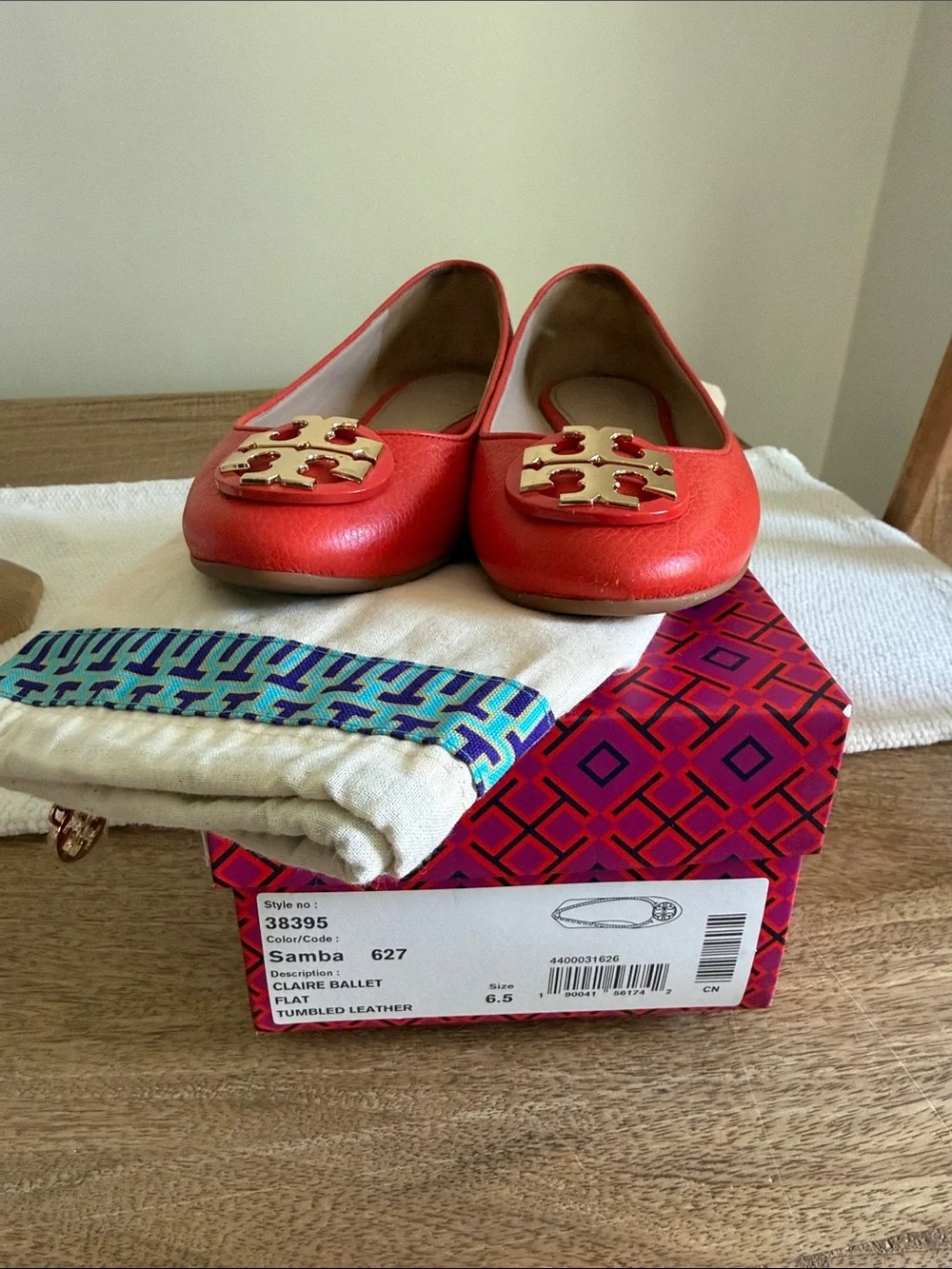 Tory Burch Claire Ballet Flat in Samba